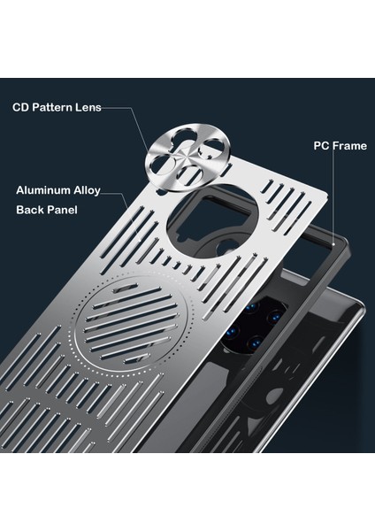 Huawei Mate 30 Kılıfı, Manyetik Metal Isı Dağıtıcı Koruyucu Kılıf-Siyah (Yurt Dışından) fiyatları