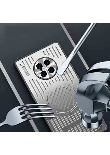 Huawei Mate 30 Kılıfı, Manyetik Metal Isı Dağıtıcı Koruyucu Kılıf-Siyah (Yurt Dışından) modelleri