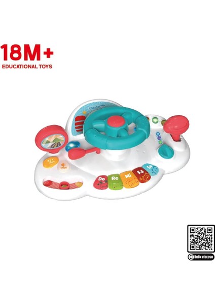 Oyuncak Eğitici Işıklı Müzikli Bebek Direksiyonu VRD-RT667