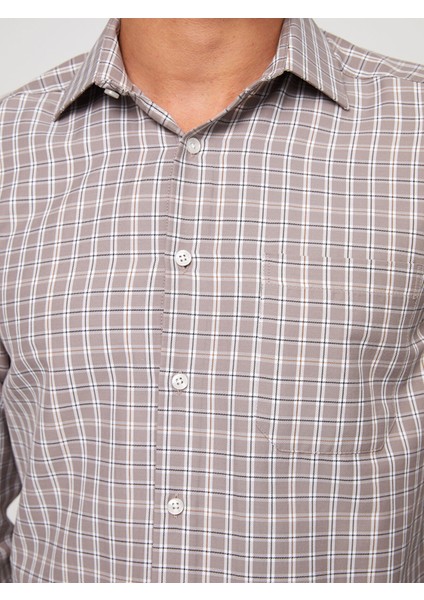 Yeni Sezon Regular Fit Uzun Kollu Gabardin Erkek Gömlek fırsatları