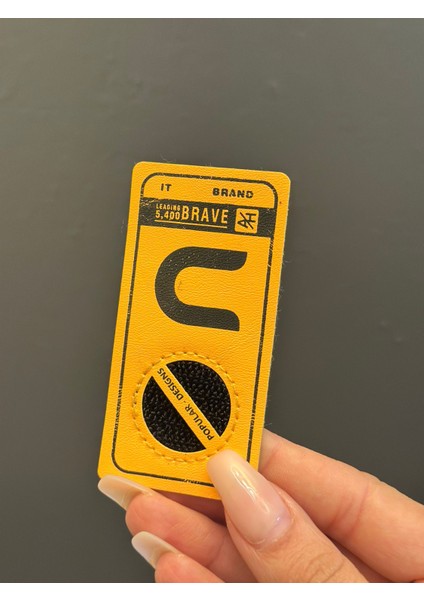 Neon Renk U Harfli Arma Dikiş Aksesuarı 8x4 cm