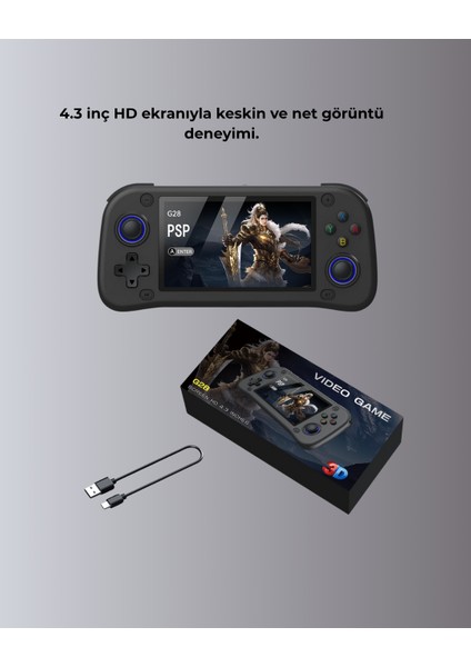 Nrtmsa Retro ve Modern Oyun Destekli Taşınabilir Konsol 64GB Kart Dahil indirimleri