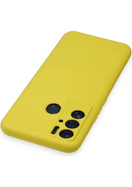 Tecno Pova Neo Kılıf Nano Içi Kadife Silikon - Sarı fırsatları