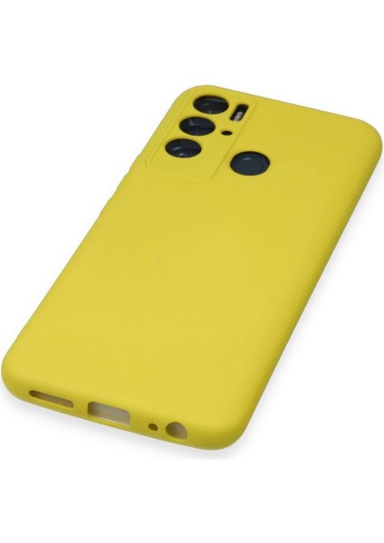 Tecno Pova Neo Kılıf Nano Içi Kadife Silikon - Sarı indirimleri