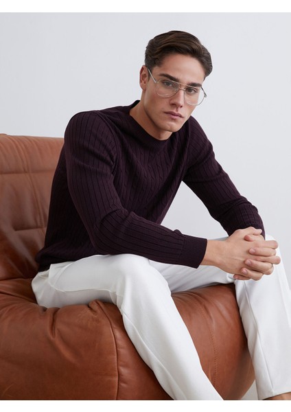 Yeni Sezon Bisiklet Yaka Erkek Triko Kazak