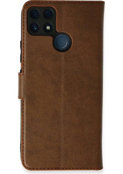 Ieg Realme C25 Kılıf Trend S Plus Kapaklı Kılıf - Taba