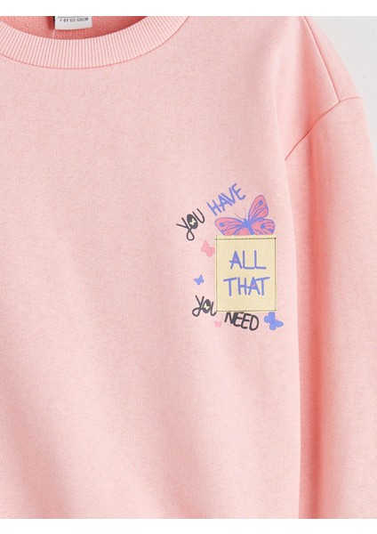 Yeni Sezon Bisiklet Yaka Kız Çocuk Sweatshirt modelleri