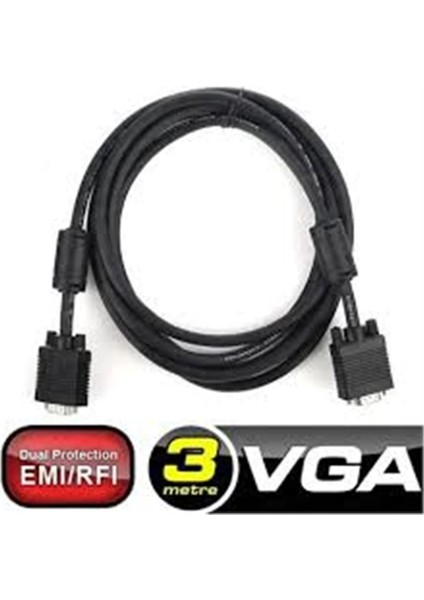 Dk Cb VGAL300 3mt VGA Kablosu (Erkek-Erkek)