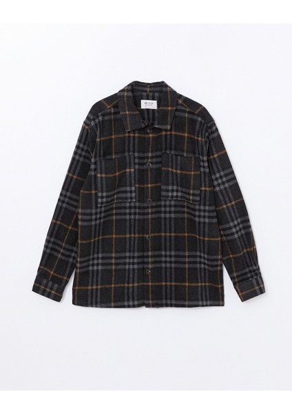 Yeni Sezon Regular Fit Uzun Kollu Ekose Erkek Oduncu Gömlek Ceket indirimleri