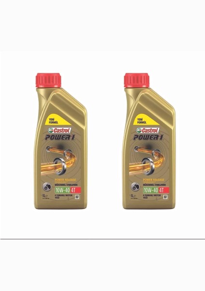 Power 1 10W40 1 Litre Motosiklet Motor Yağı (2 Adet)