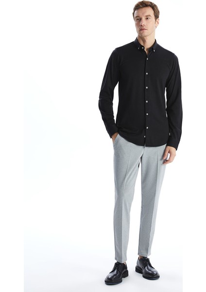 Yeni Sezon Slim Fit Uzun Kollu Gabardin Erkek Gömlek fiyatları