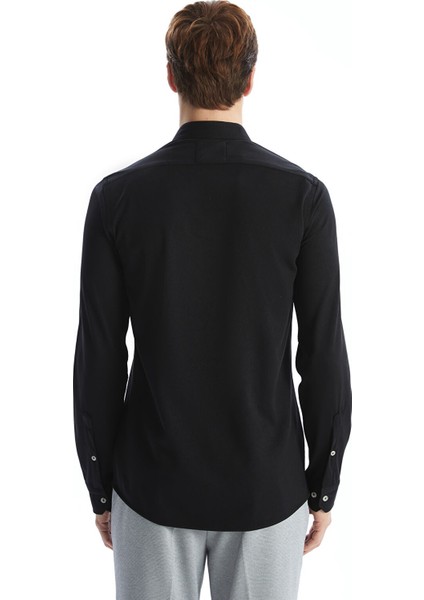 Yeni Sezon Slim Fit Uzun Kollu Gabardin Erkek Gömlek fırsatları