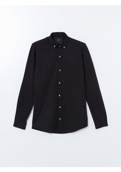 Yeni Sezon Slim Fit Uzun Kollu Gabardin Erkek Gömlek indirimleri