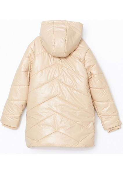 Yeni Sezon Kapüşonlu Kız Çocuk Mont modelleri