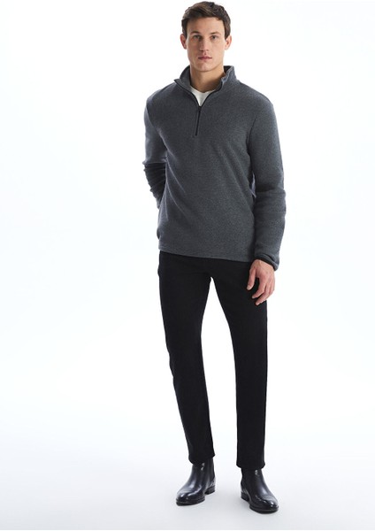 Yeni Sezon Dik Yaka Uzun Kollu Polar Erkek Kalın Sweatshirt fiyatları