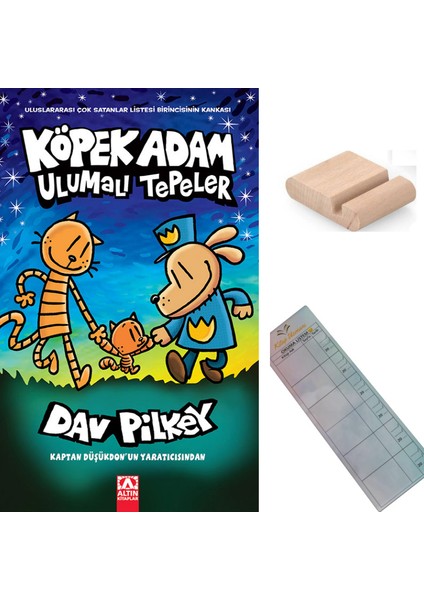 Köpek Adam 10 - Ulumalı Tepler - 8-12 Yaş Hikaye / Çizgi Roman + Tablet Tutucu+ Takip Ayracı