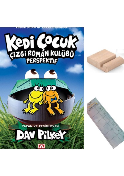 Kedi Çocuk 2 - Çizgi Roman Kulübü Perspektif / Dav Pilkey/9-12 Yaş Hikaye/çizgiroman+Tablet Tutucu