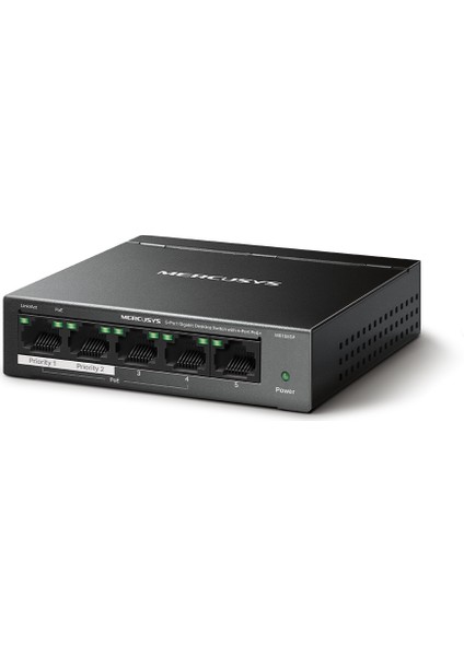 Tp-Lınk Mercusys MS105GP 5 Port 10/100/1000 4 Port Poe+ Yonetılemez Desktop Swıtch Metal Kasa fiyatları