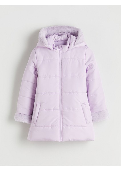 Yeni Sezon Kapüşonlu Kız Çocuk Mont
