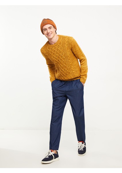 Yeni Sezon Bisiklet Yaka Erkek Triko Kazak