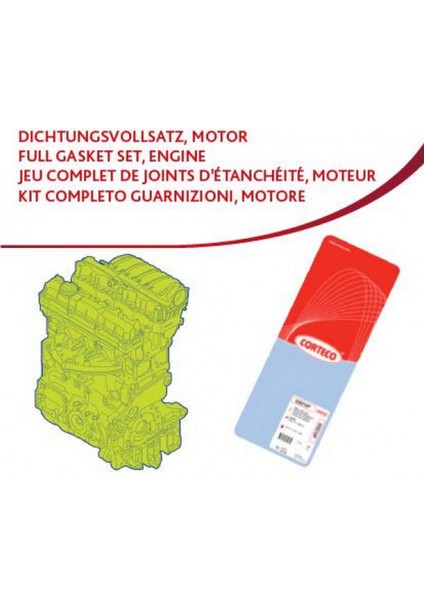 Mtxdpn Motor Takim Contasi Alt Ust Full Keceli Subap Lastili S.k.c Haric P107 P206 P307 Nemo Bipper P207 C1 C2 C3 Xsara Ii 1.4hdi Dv4 Fiesta Fusion 1.4tdci 430242P