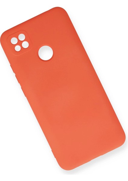 Xiaomi Redmi 9c Kılıf Nano Içi Kadife Silikon - Turuncu
