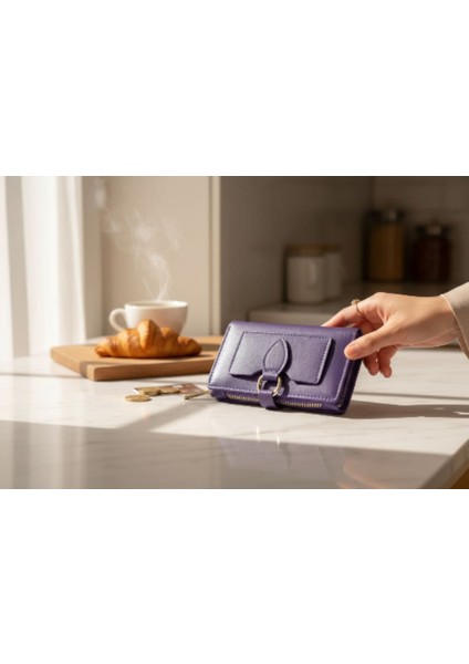 Kadın Cüzdan – Fermuarlı Bozuk Para Bölmeli – Çok Gözlü Kullanım Sağlayan Cüzdan – Şık Kapaklı Tasarım Kompakt Cüzdan – Günlük Kullanıma Uygun Çanta Içi Kadın Cüzdan – Hediyelik Şık Kadın Aksesuar