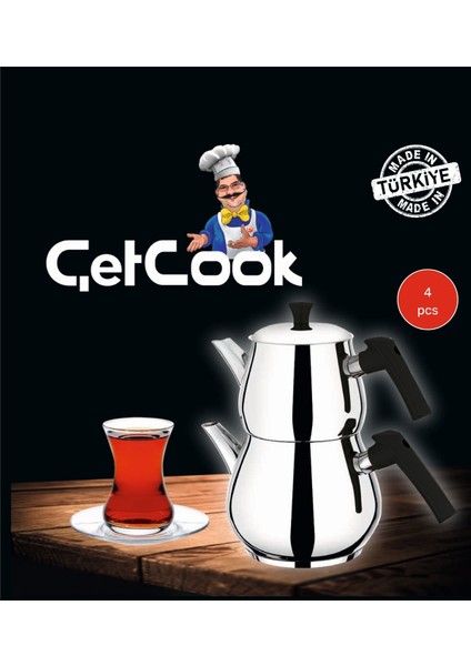 Damla Orta Boy Paslanmaz Çelik Çaydanlık Takımı 1.00L – 1.80L modelleri