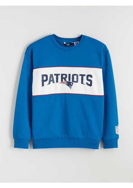 Yeni Sezon Bisiklet Yaka Baskılı Erkek Kalın Sweatshirt indirimleri