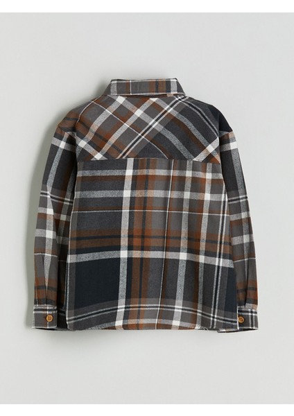 Yeni Sezon Ekose Erkek Çocuk Oduncu Gömlek modelleri