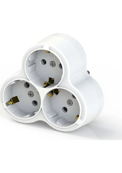 3'lü Topraklı Papatya Golyat, Üçlü Priz Çoğaltıcı 1 Adet