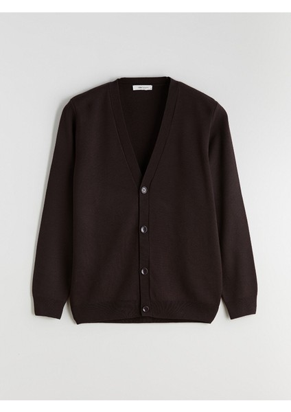 Yeni Sezon Standart Kalıp V Yaka Erkek Triko Hırka indirimleri