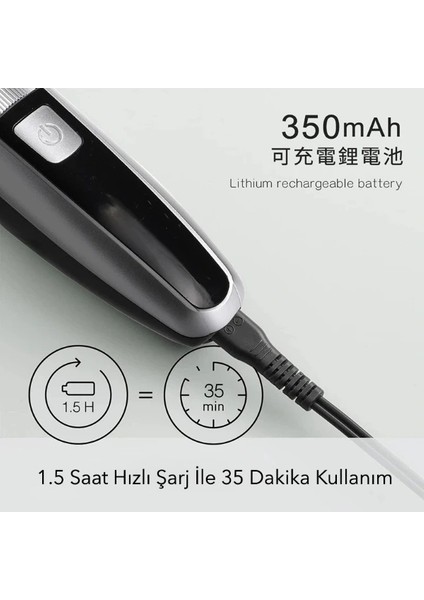 Şarjlı Ayarlanabilir Başlıklı Saç Sakal Traş Makinesi fiyatları