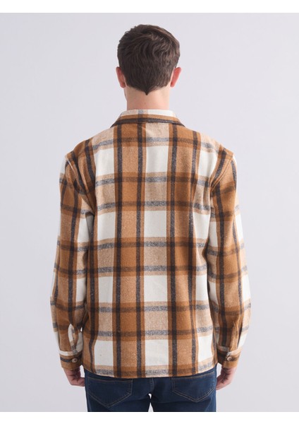 Yeni Sezon Regular Fit Uzun Kollu Ekose Erkek Gömlek Ceket fırsatları