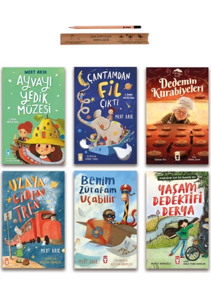 Ayvayı Yedik Müzesi - Çantamdan Fil Çıktı - Yaşam Dedektifi Derya - Dedemin Kurabiyeleri Set 6 Kitap
