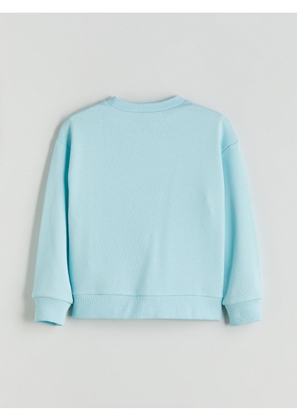 Yeni Sezon Bisiklet Yaka Kız Çocuk Sweatshirt modelleri