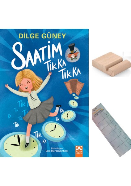 Saatim Tik Ka Tik Ka / Dilge Güney / 3. Sınıf / 8-9 Yaş Hikaye+Tablet Tutucu+Takip Ayracı
