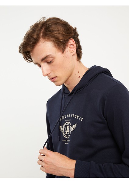 Yeni Sezon Uzun Kollu Baskılı Erkek Hoodie fırsatları