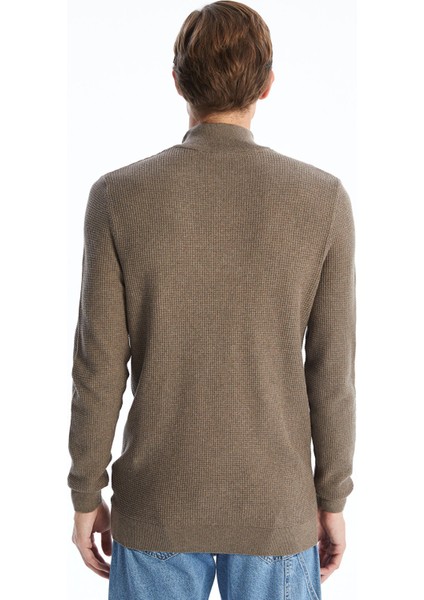 Yeni Sezon Dik Yaka Uzun Kollu Erkek Triko Kazak fırsatları