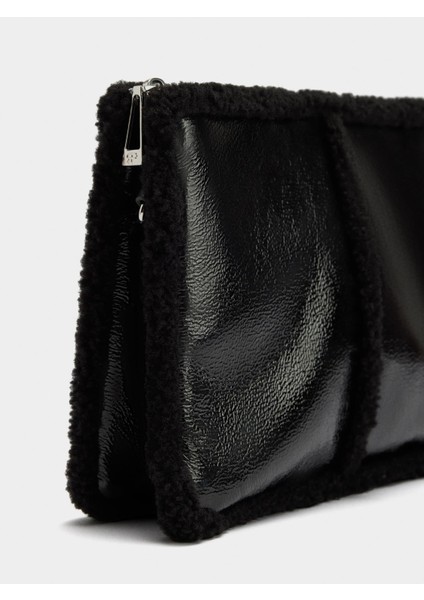 Kürk Efekt Kenarlı Çapraz Çanta fiyatları