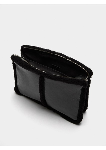 Kürk Efekt Kenarlı Çapraz Çanta fırsatları