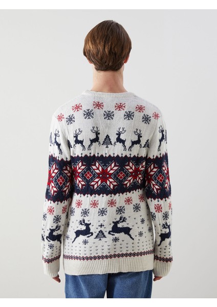 Yeni Sezon Bisiklet Yaka Uzun Kollu Yılbaşı Temalı Erkek Triko Kazak fırsatları