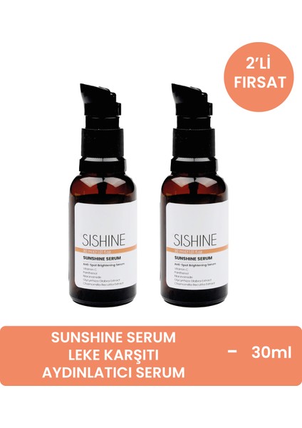 C Vitamini Serum - Sunsıne Serum - Leke Karşıtı ve Aydınlatıcı Serum - 2 Adet