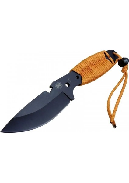 Gear Assault 0238TRN Kamp Bıçağı 22,5 cm - Turuncu, Metal Ipli Sap