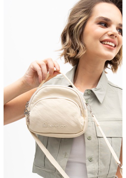 Benetton Kadın Çapraz Çanta Bej BNT1208