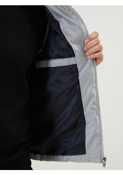 Yeni Sezon Standart Kalıp Dik Yaka Erkek Şişme Yelek fırsatları