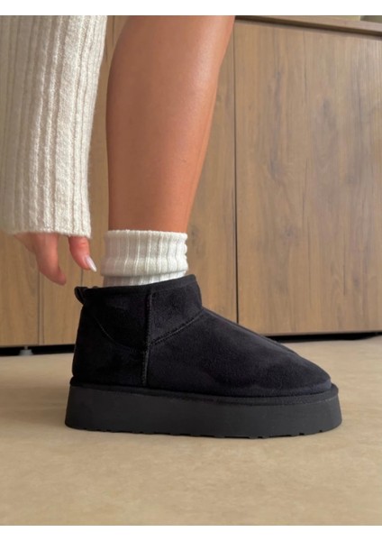 Kalın Yüksek Tabanlı Içi Kürklü Suya Dayanıklı Spor Kısa Kadın Bot Platform Taban modelleri