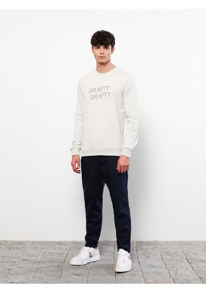 Yeni Sezon Bisiklet Yaka Uzun Kollu Erkek Sweatshirt modelleri