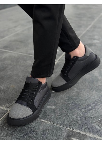 Nrtmsa KB-X46 Kuback Siyah Gri Yüksek Siyah Taban Günlük Spor Ayakkabı (Numara: 41) fiyatları