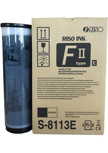 Riso S-8113E S-7612-S-4253 -SF-5030-5350 -S-6930 Orjinal Mürekkep